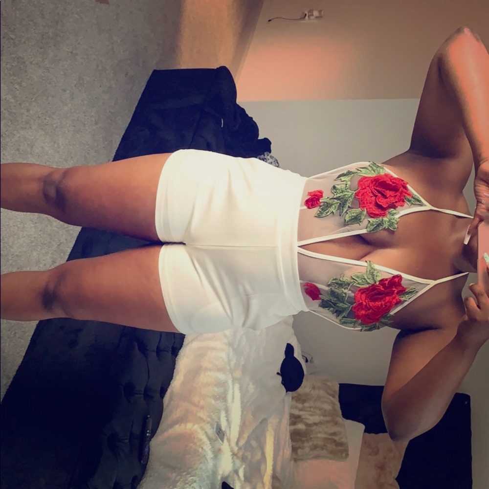 Fashion Nova Mesh Romper